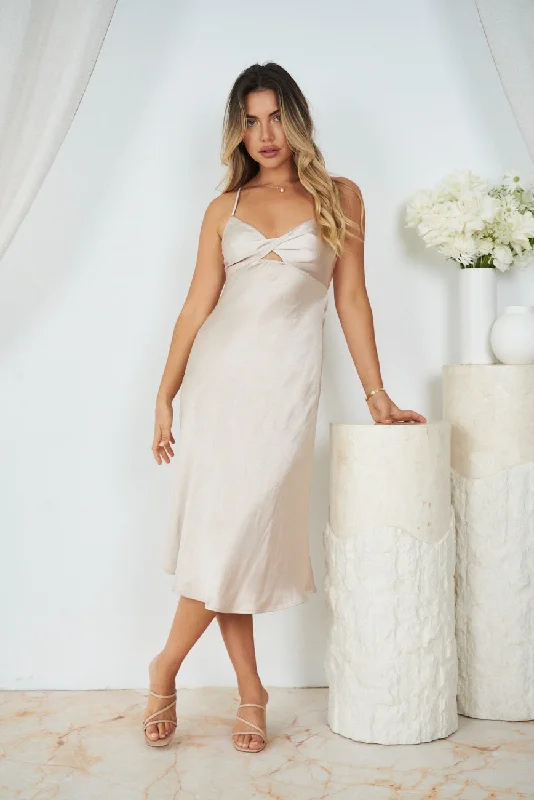 Find the Best Deals Here!Keke Dress - Champagne