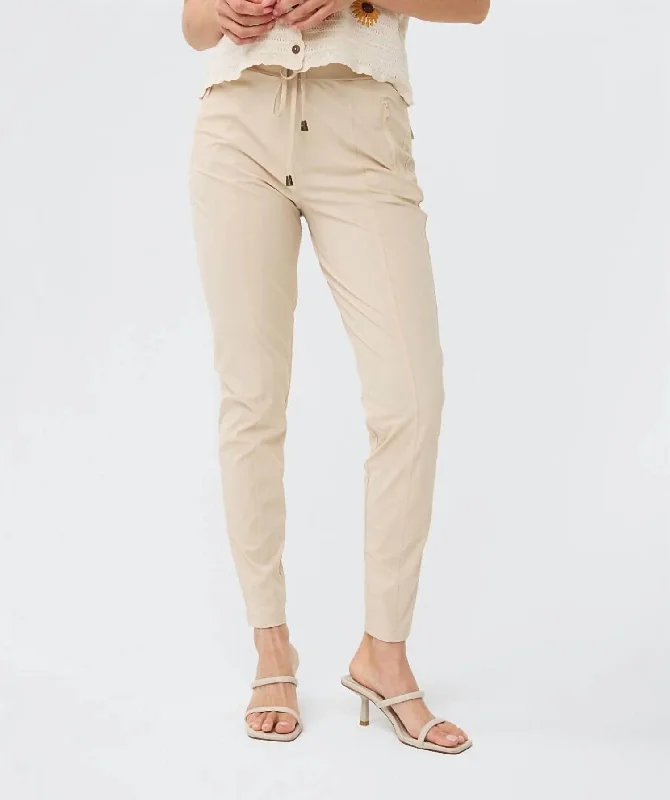 Find Your Perfect Deal Today!Pull On Travel Trousers In Sand