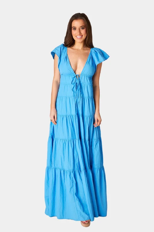 Don't Miss Out!Holland Tiered Maxi Dress - Aquatic