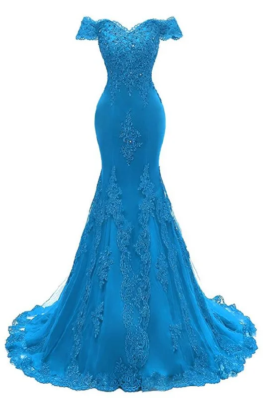 Hottest Discounts of the Year!Women's V Neckline Mermaid Lace Long Prom Gown       cg23181