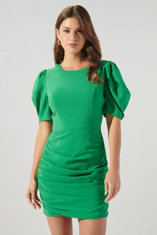 Limited-Time Price Drop!Camilla Ruched Mini Dress